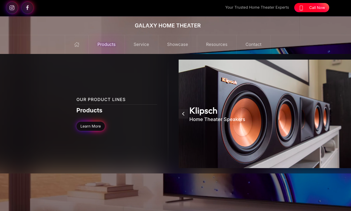 Megamenu example portfolio website